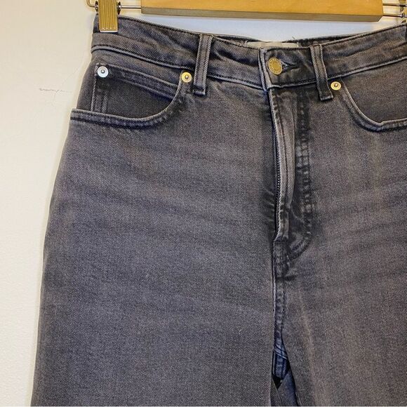 EVERLANE Curvy Hourglass Way-High Straight Leg Jeans Washed Black Gray 26 Long - Picture 5 of 14